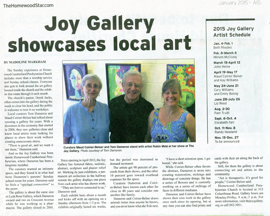The Joy Gallery Showcases Art